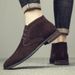 Derby Casual High Top Leather Shoes Hiking Desert Boots Low Top Martin Boots Men's Dress Business Short Boots Fur Fur_vogvips.com