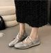 Niche Vintage Mary Jane Bow-toed Shoes For Women Wearing A Square Toe For Lazy People With A Slip-on Single Shoe_vogvips.com