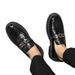 Le Fu Spring British Business Casual Lazy One Step Stepping Bean Leather Youth Versatile Formal Men's Shoes_vogvips.com