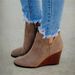 2021 Autumn Winter New Flat Wedge Short For Women, Independent Cross-Border Retro Boots, Plus Size Women's Boots_vogvips.com