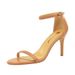 126-A10 Style Fashion Simple Open Toe Stripe Slim High Heels Lacquer Leather Sexy Women's Sandals_vogvips.com