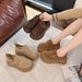 Platform Height-Increasing Petite Shoes For Women 2025 Autumn Winter Hot-Selling Big-Toe Ugly-Cute Loafers_vogvips.com