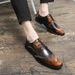 Euro Step Large Size 48 Polished Color Men's Fashion Formal Pointed Toe Brogue Carved Business Leather Shoes For Men_vogvips.com