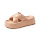 High End New Thick Sole Elevated Cool For Women EVA Cross Mesh Infrared Wearing Summer Slippers_vogvips.com