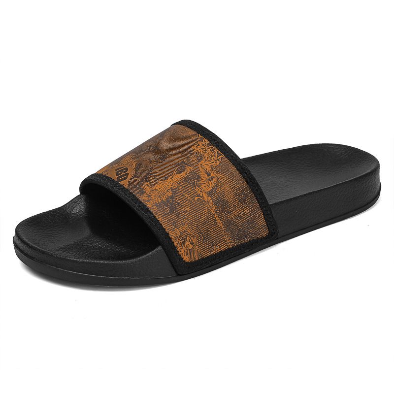 Slipper Men's Plaid Flip-flops Outdoor Non-slip Beach Sandals_vogvips.com