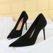 Metal Head High Heels Women's Pointed Head Shallow Mouth Stiletto Women's Shoes Single Shoes_vogvips.com