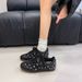 Retro Metal Buckle Dechen Women's Spring-autumn New Style Casual Outerwear Wearable Casual Lace-up Single Shoes For Women_vogvips.com