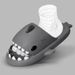 2024 Men EVA Shark Sandals Women Outdoor Beach Thick Soled Slippers Adult Non-slip Summer Slides Couple Cute Solid Color_vogvips.com