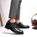 Men's Shoes Inner Height Increase Leather Shoes Dress Large Size, Workplace Style Tooling Small Leather Shoes_vogvips.com