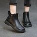 Vintage Martin Boots Women, Short Boots, 2025 Autumn And Winter New Korean Style, Low Heel, Versatile Shoes,_vogvips.com