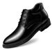 Dress Casual Men's Shoes Fleece Inner Height Increase Professional Casual Round Head Shallow Mouth Men's Shoes_vogvips.com