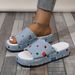 New Large One Word Drag Pattern Versatile Thick Bottom Height Increase Outdoor Wear Casual Beach Vacation Cool Slippers_vogvips.com