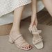 High-heeled Sandals 2026 New Style Single-button French-style Thick Heel Summer Sandals For Women_vogvips.com