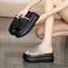 Women's Silver Woven Openwork Platform Sandals Breathable Comfortable Relaxed Style Summer New 2026_vogvips.com