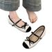 French Red Inner Height Increase Mary Jane Shoes Women's Shallow Mouth Ballet Single Shoes One Word Belt Grandma Shoes_vogvips.com
