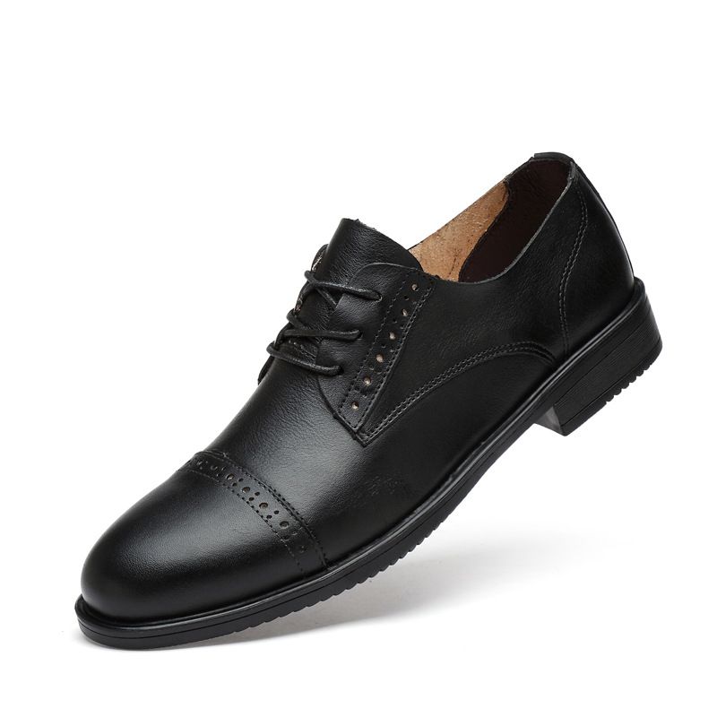 Men's Shoes Dress Shoes Top Layer Wedding Shoes Men's Casual Leather Shoes_vogvips.com
