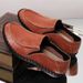 Men's Casual Leather Shoes, Pure Handmade Stitched Sole, Slip-On Driving Shoes, Men's Large Size 45-46_vogvips.com