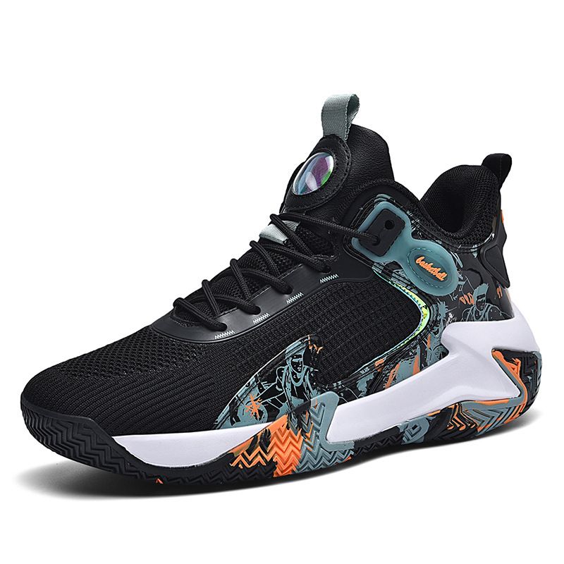 2025 New Anti-Slip Wear-Resistant Running Student Sports Practical Basketball Mesh Breathable Men's Shoes_vogvips.com