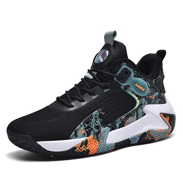 2025 New Anti-Slip Wear-Resistant Running Student Sports Practical Basketball Mesh Breathable Men's Shoes_vogvips.com