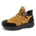 Plus Size Men's Shoes, Rotary Button Martin Boots, Men's Thick-Soled Sports High-Top Toe-Covering Work Boots_vogvips.com