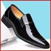 New Autumn Soft-soled Shiny Leather Business Formal For Men, British Style Wedding Shoes, Trendy Men's Shoes_vogvips.com