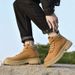 Martin Boots Men's Short Boots Wind Tooling Boots Tide High Top Rhubarb Boots_vogvips.com