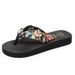 Women's Ethnic Style Satin Flip Flops Bohemian Strap Casual Summer Beach Slippers Lightweight Footwear_vogvips.com