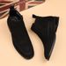 Chinese Chelsea Leather Boots American Martin Leather Fur Short Boots Business Leather Boots_vogvips.com