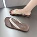 New Versatile Fashion Summer Simple Classic Soft Sole For Men And Women, Beach Solid Color Flip-Flops_vogvips.com