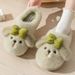 Women's Plush And Warm Cotton Slippers, New Style For Autumn And Winter 2025, Cartoon Design, Versatile, Anti-slip, Thick-soled, Furry Slippers_vogvips.com