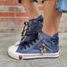 Women's Fashion Denim Casual Skull Metal Decoration Womens Flat Sneakers Vintage High Top Women Vulcanized Shoes 운동화_vogvips.com