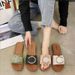 Women's Summer Thick Soled Soft Soled Indoor Outdoor Beach Fashion Slippers_vogvips.com