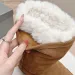 Women Designer Thickening Warmth Alaska Bootie Brand Men Exaggerated Proportions Calfskin Fur Short Big Toe Boots Size_vogvips.com