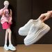Little White Shoes Female And Female Students Leisure Sports Versatile Board Shoes Street Shooting_vogvips.com