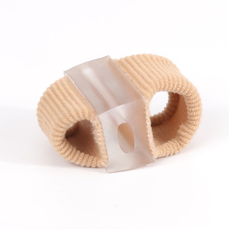 Silicone Toe Separator – Dual-Hole Bunion Corrector For Overlapping Toes & Hallux Valgus (Skin Tone, S/L Sizes, All-Season Comfort)_vogvips.com