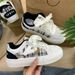 White Sneaker Women's 26 Spring/Summer New Round-Tip Thick-Tread Lace-Up Sneakers_vogvips.com