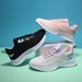 Wholesale Sports Casual Shoes, New Spring And Autumn Models, Hollow-out Single Mesh Fly-knit Low-top Soft-soled_vogvips.com