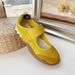 New Top Version Miu Brand Velcro Mary Jane Women Casual Ballet Cookie Shoes_vogvips.com