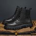 New High Top Martin Boots, Fashionable Trendy Shoes, Outdoor Work Clothes, Versatile Men's Shoes_vogvips.com