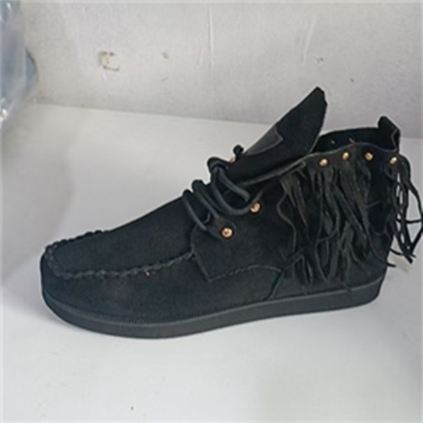 Plus Size Tassel Short For Women 2023 Autumn Winter New European And American Women's Boots Western Cowboy Style_vogvips.com