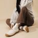 Autumn And Winter Cohen Same Style Little Sheep Hoof Women's Flat Bottom Warm Bear Palm Outdoor Fury Casual Cotton_vogvips.com