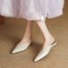 Pointed Toe Slip-On Mules For Women Summer Fashion Outdoor Wedge Closed-Toe Half Slippers_vogvips.com