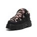 2025 Spring And Autumn New Spanish Punk Contrast Matsuda Thick Sole Round Toe Metal Casual Shoes Women's_vogvips.com