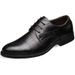 Spring Business Formal Leather Casual Work Breathable Men's British Style Soft Sole Wedding Groom Shoes_vogvips.com