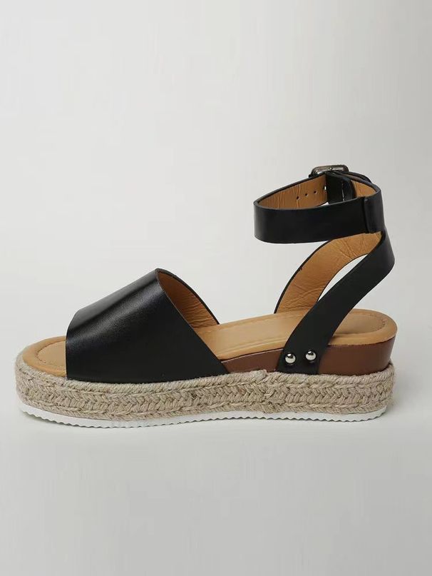 Women's Shoe SpotHot Selling Sandals Thick Soled Rope Platform Bottom Sandals For Women_vogvips.com