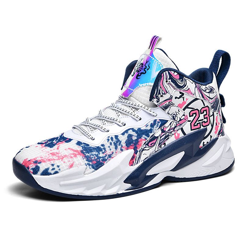 Unisex Shoes new basketball shoes high top combat boots for children boys middle and large children students training running sports_vogvips.com