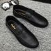 2025 Summer New Lefu Korean Edition, One Step Lazy, Breathable Driving, Casual Leather Shoes, Men's Soft Soles_vogvips.com