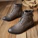 European Warm Series Autumn Winter Work 2025 New British Style Men's Martin Non-Slip Lace-Up High Top Round Toe Boots Side Pull_vogvips.com