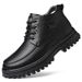 European Warm Series 2025 Winter Season New Leather Men's Cotton Shoes With Fleece Lining Warm Snow Martin Boots_vogvips.com