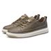 Men's Round Head Board Shoes Cowhide Surface Breathable Embossed Casual Little White Shoes Low-top Sports Men's Shoes_vogvips.com
